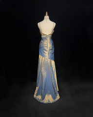 New Prom Dresses Mermaid Spaghetti Strap Floor Length Taffeta Formal Evening Dress N3697