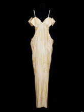 Chic Sheath Spaghetti Strap Yellow Long Prom Formal Fancy Evening Dresses Dinner Outfits Classy Party Gowns AS619
