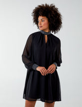 Shift Diamante Collar Midi Dress