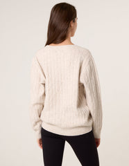 Round Neck Jumper With Sequin