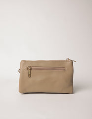 Detailed Zip Up Purse With Detachable Strap