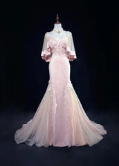 Vintage Prom Dresses 90s Mermaid Sweetheart Pink Satin With Appliqued Beading Long Evening Outfits N3193