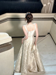 Simple A Line Square Neck Satin Summer Formal For Women Girls Teens Prom Dresses N2215