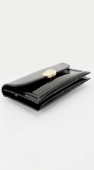 Noir Luxe Clutch Bag - Black