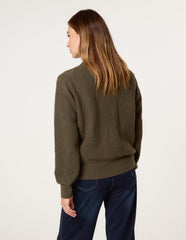 Argyle Texture Knit Jumper