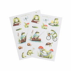 Stickers: Literary Frog - Archer and Olive