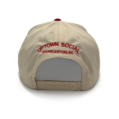 SOCIAL Hat Cream and Red