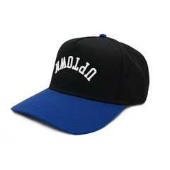 Upside Down Uptown Hat Black and Blue