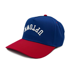 Upside Down Uptown Hat Blue and Red