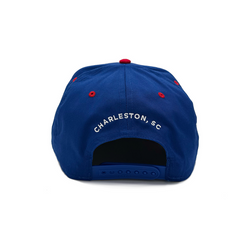 Upside Down Uptown Hat Blue and Red