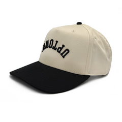 Upside Down Uptown Hat Cream and Black