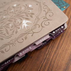 Vinyl Planner Tabs - Songbird - Archer and Olive