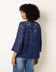 Crochet Tie Front Cardigan