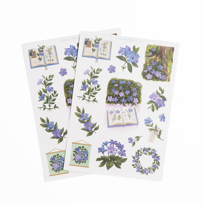 Wild Periwinkle Sticker Set