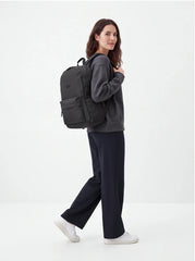 WINGS Lightweight School Backpack for a 17-inch Laptop, 21 L, for School and University, BLACK