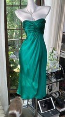 Charming Prom Dresses Mermaid Strapless Blue Chiffon Mid Length Evening Outfits N3574