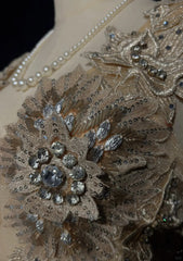 Vintage Prom Dresses 1980s Mermaid V Neck Pink Lace With Appliqued Beaded Long Prom Gown N3112