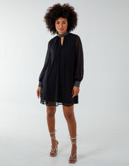 Shift Diamante Collar Midi Dress