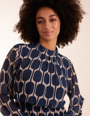 Geometric Print Dress