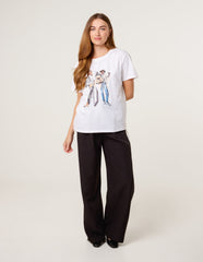 Stylish Graphic Illustration T-Shirt