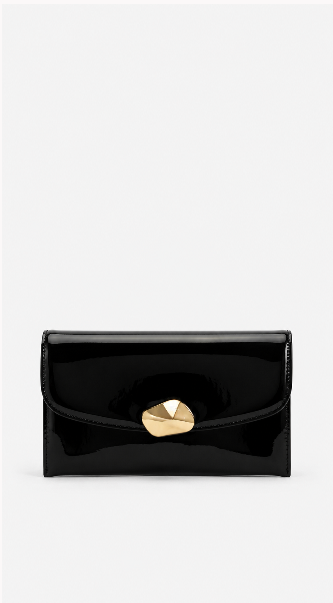 Noir Luxe Clutch Bag - Black