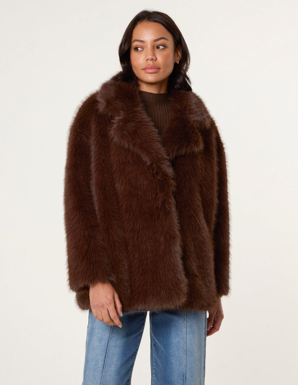 Short Faux Fur Coat