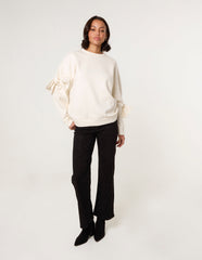 Bow Sleeve Sweatshirt