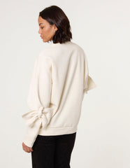Bow Sleeve Sweatshirt