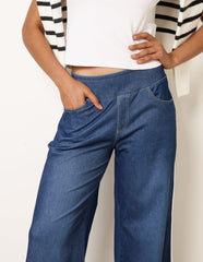 Multi Stretch Side Stripe Deep Waistband Trousers