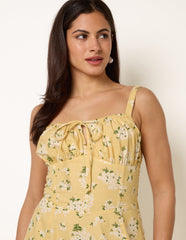 Midi Milkmaid Floral Dress