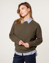 Argyle Texture Knit Jumper