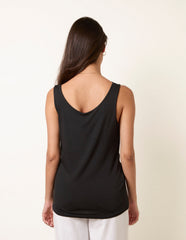 Sleeveless Cowl Neck Viscose Jersey Top
