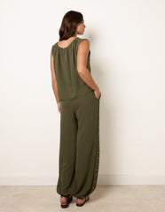 Studded Detailed Balloon Trouser Set