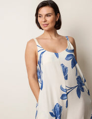 Floral Print Wide Leg Jumpsuit