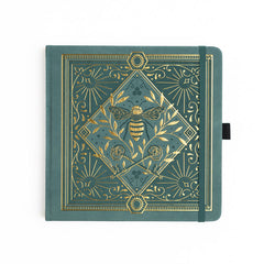 Keeper of the Bees in Soft Teal: Notebook - Archer and Olive