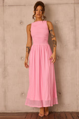Painters Garden Maxi Dress - Pink