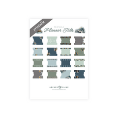 Printable Planner Tabs: Lamp Post - Archer and Olive