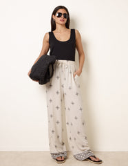 Trousers With All Over Embroidery