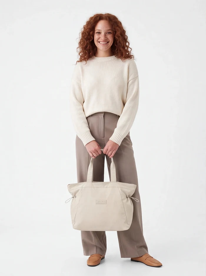 WINGS SOLENNE 14L spacious shopper bag BEIGE